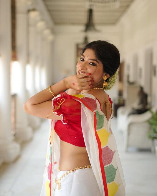 Ethnic Linen Saree