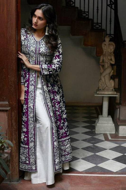 Designer Gown with Palazzo